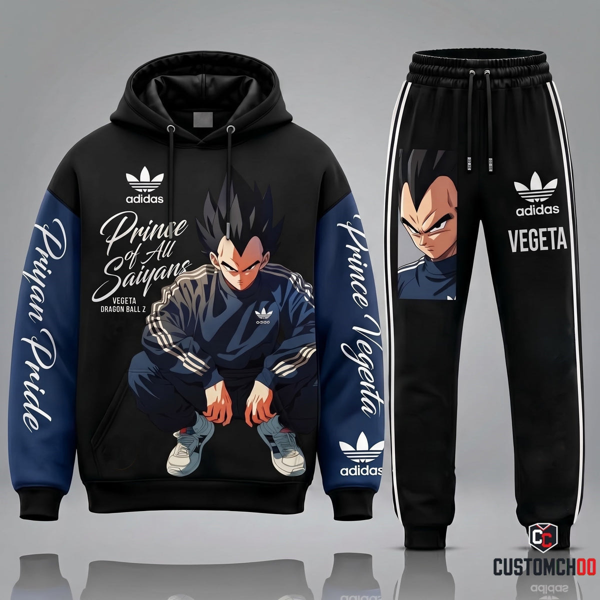 Adidas x Squad Dragon Ball Transformation Fan Set — Dragon Ball Hoodie & Sweatpants