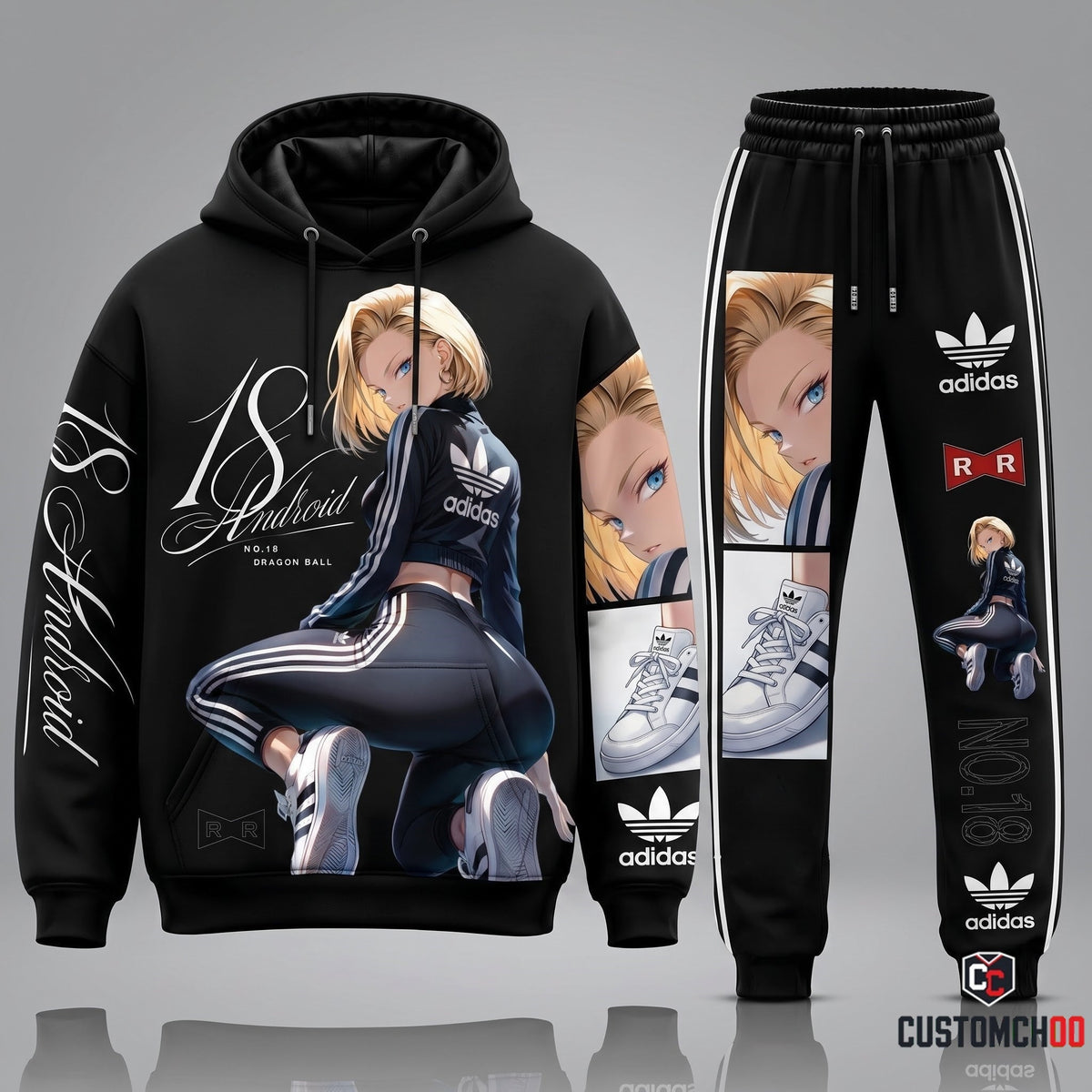 Adidas x Squad Dragon Ball Transformation Fan Set — Dragon Ball Hoodie & Sweatpants
