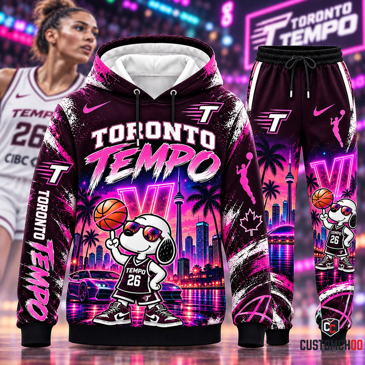 Beagle Dog x GTA VI - Women’s Basketball Fan Set — Hoodie & Sweatpants | All 15 Teams Available