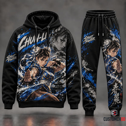 Game Street Fighter Transformation Fan Set — Street Fighter Hoodie & Sweatpants