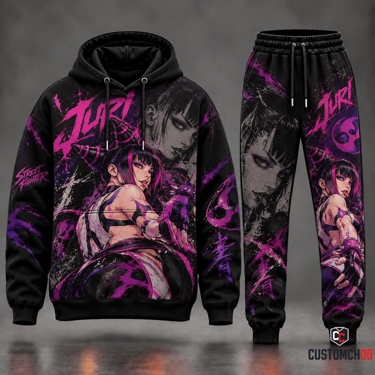 Game Street Fighter Transformation Fan Set — Street Fighter Hoodie & Sweatpants