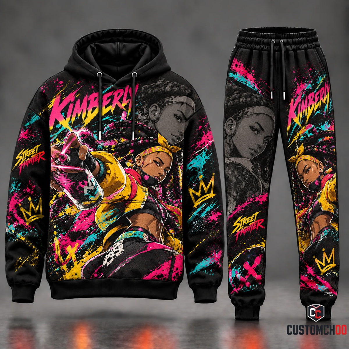 Game Street Fighter Transformation Fan Set — Street Fighter Hoodie & Sweatpants