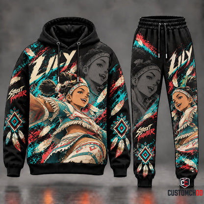 Game Street Fighter Transformation Fan Set — Street Fighter Hoodie & Sweatpants