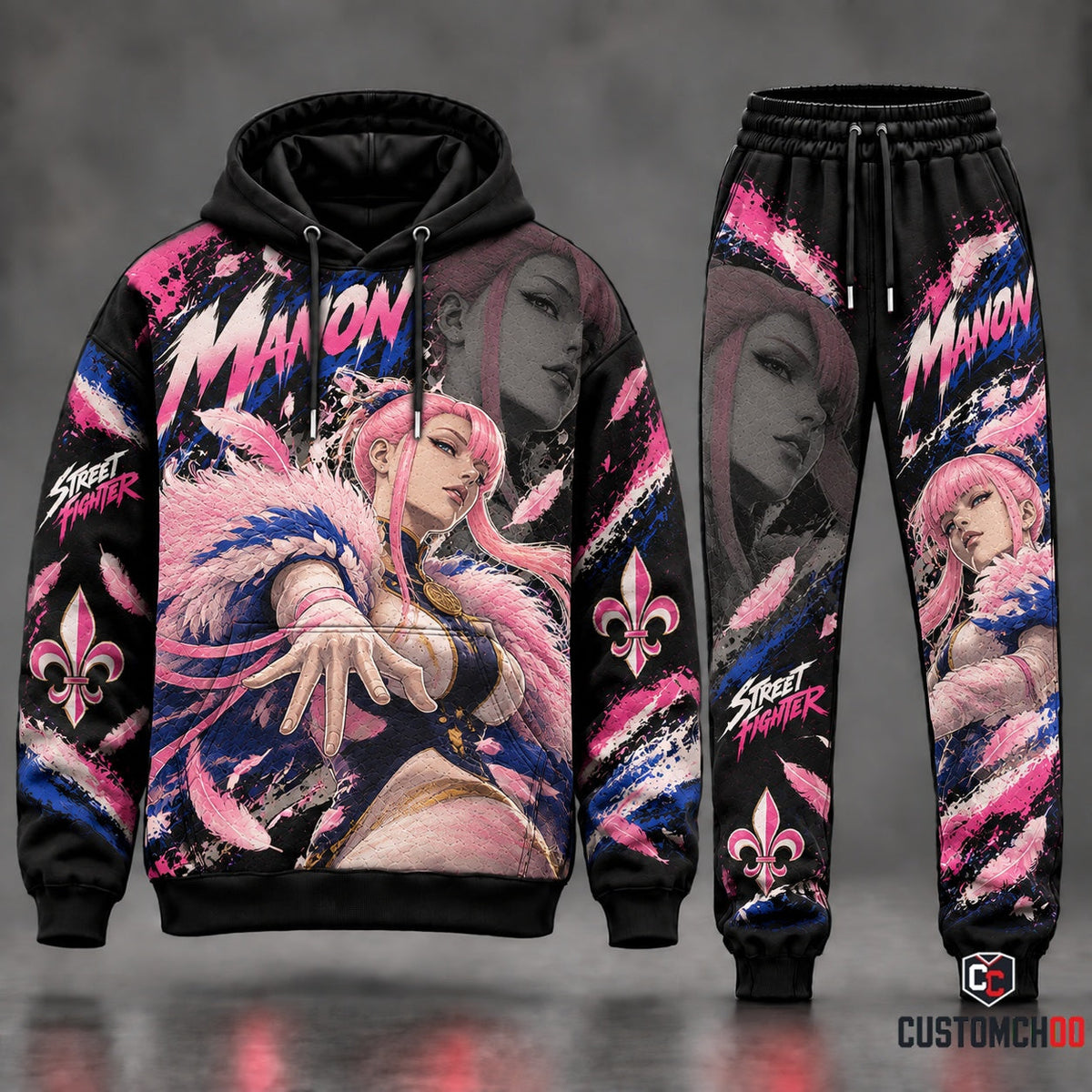 Game Street Fighter Transformation Fan Set — Street Fighter Hoodie & Sweatpants