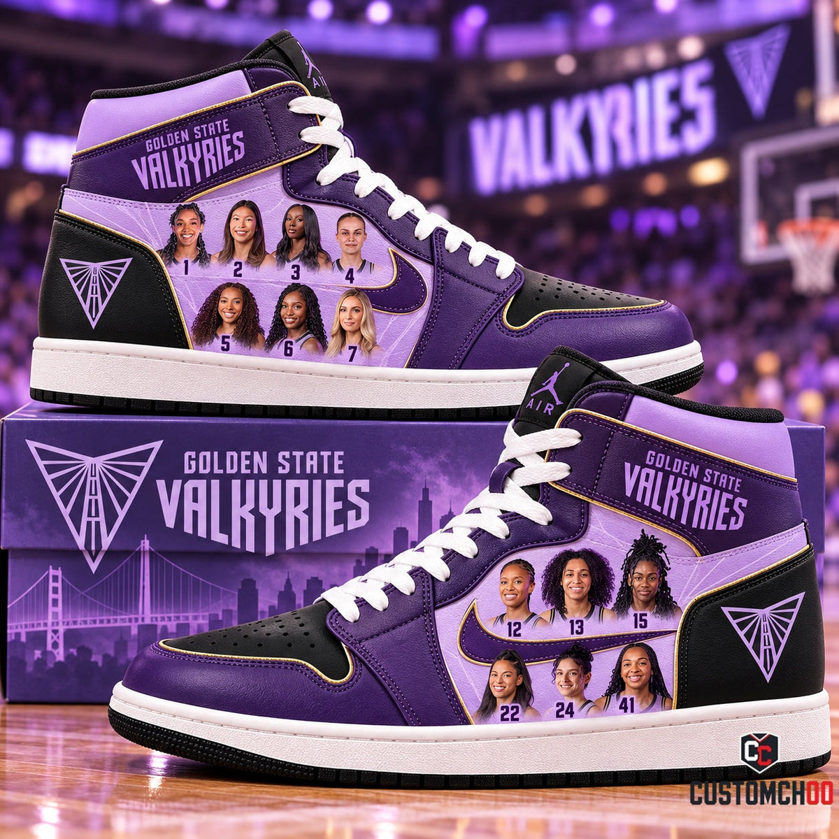 WNBA Golden State Valkyries Women’s Basketball Fan | Limited Edition High Sneakers